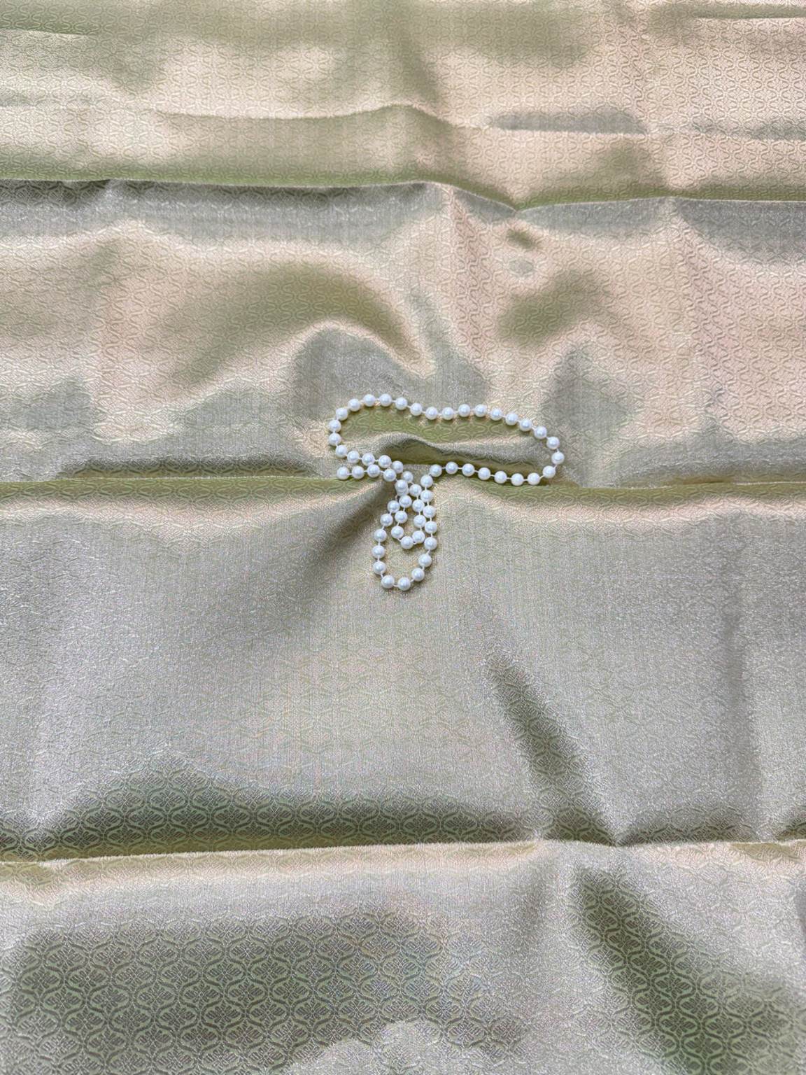 Green Banarasi Kora Silk Rangkat Saree