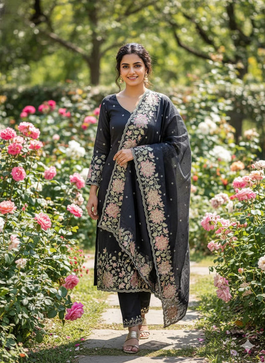 🦋Exclusive Banarasi Unstitched Salwar kameez with Dupatta🦋