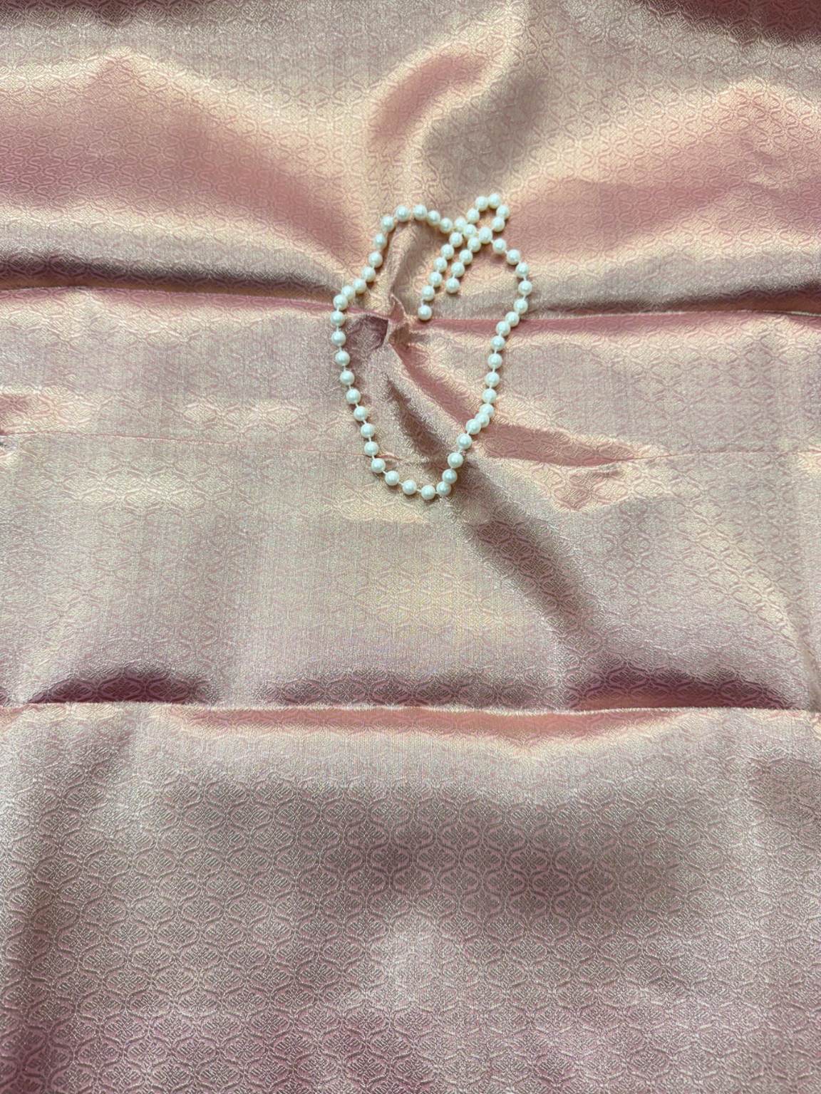 Pink Banarasi Kora Silk Rangkat Saree