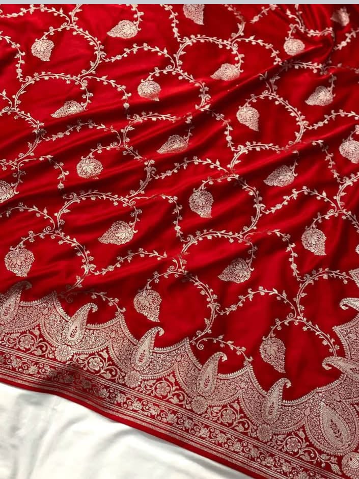 Mashru katan Muglai Jaal Saree