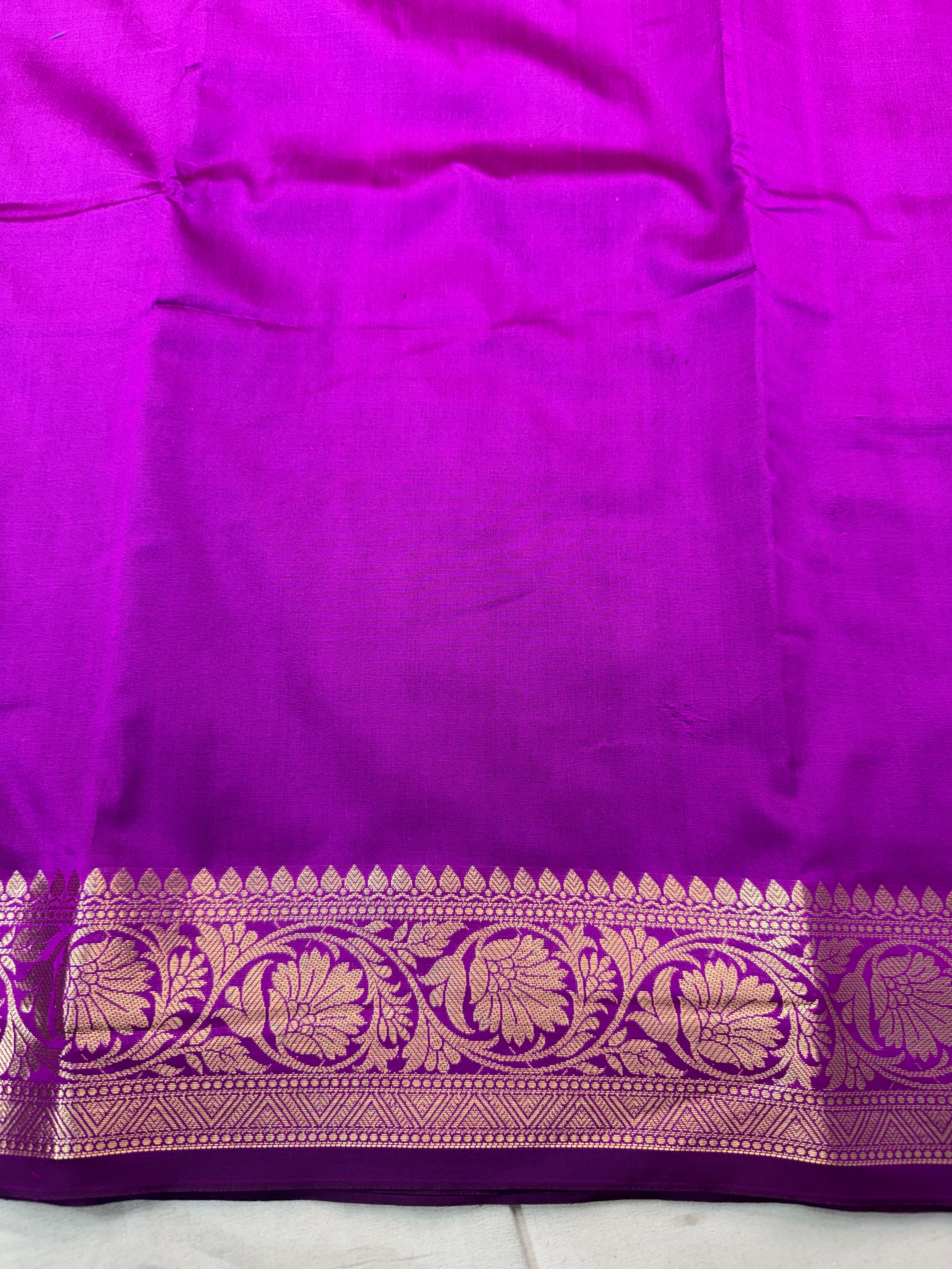 Premium Banarasi Purple Mashru Katan Saree