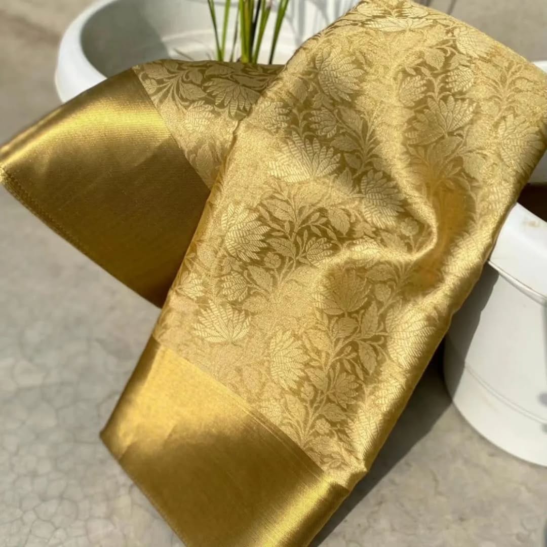 Banarasi brocade silk nita ambani inspire saree